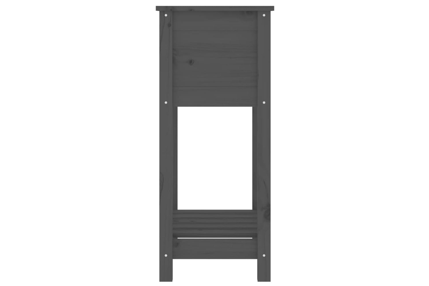 vidaXL 823754 Planter With Shelf Grey 54x34.5x81cm Solid Wood Pine-5