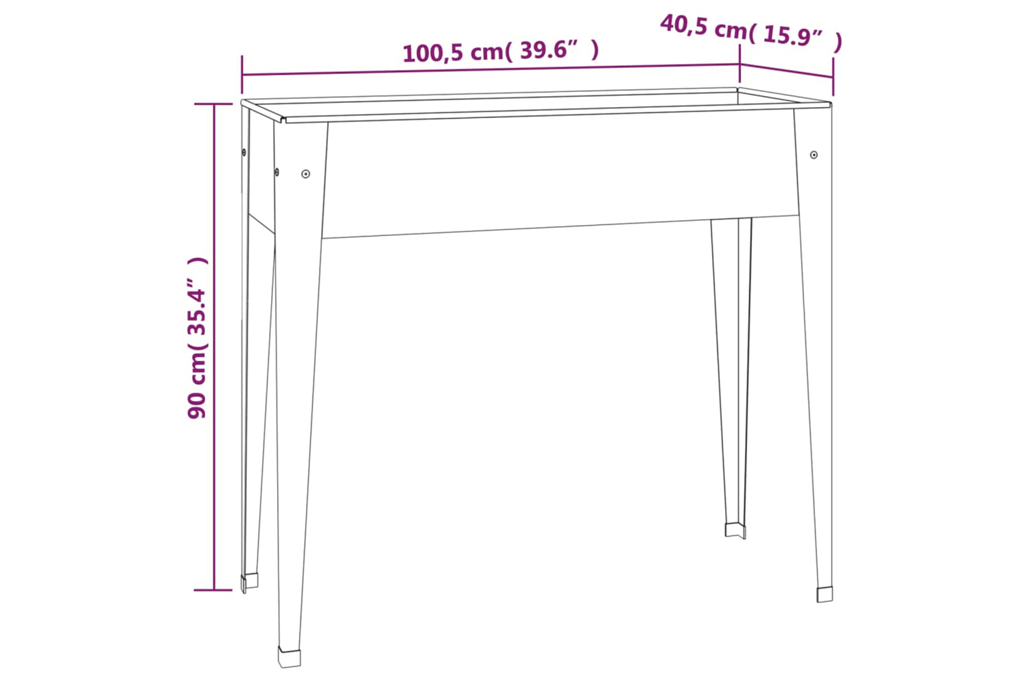 Vidaxl 3154236 Garden Planters 2 Pcs Galvanised Steel-7