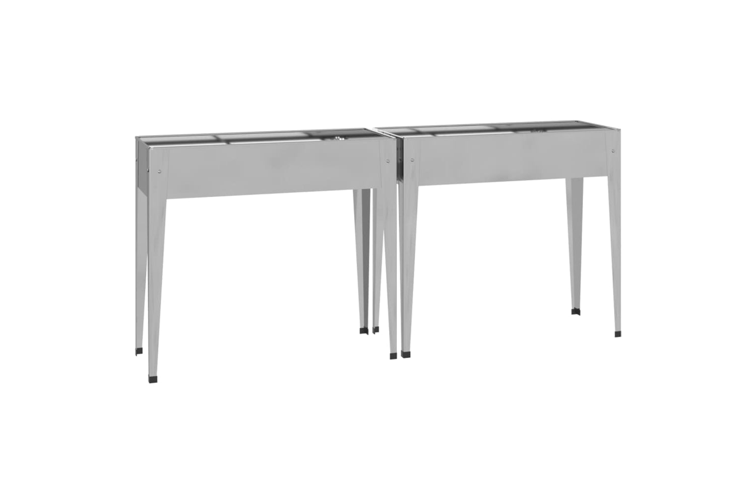 Vidaxl 3154236 Garden Planters 2 Pcs Galvanised Steel-3