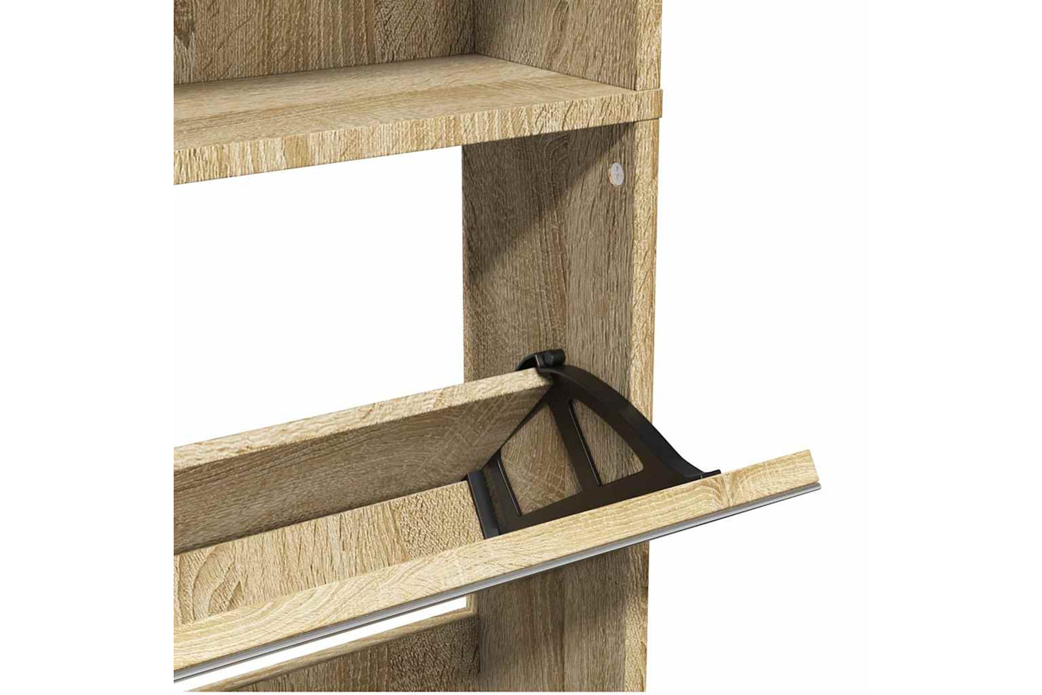vidaXL 273935 Shoe Cabinet 4-layer Mirror Oak 63x17x134cm-6