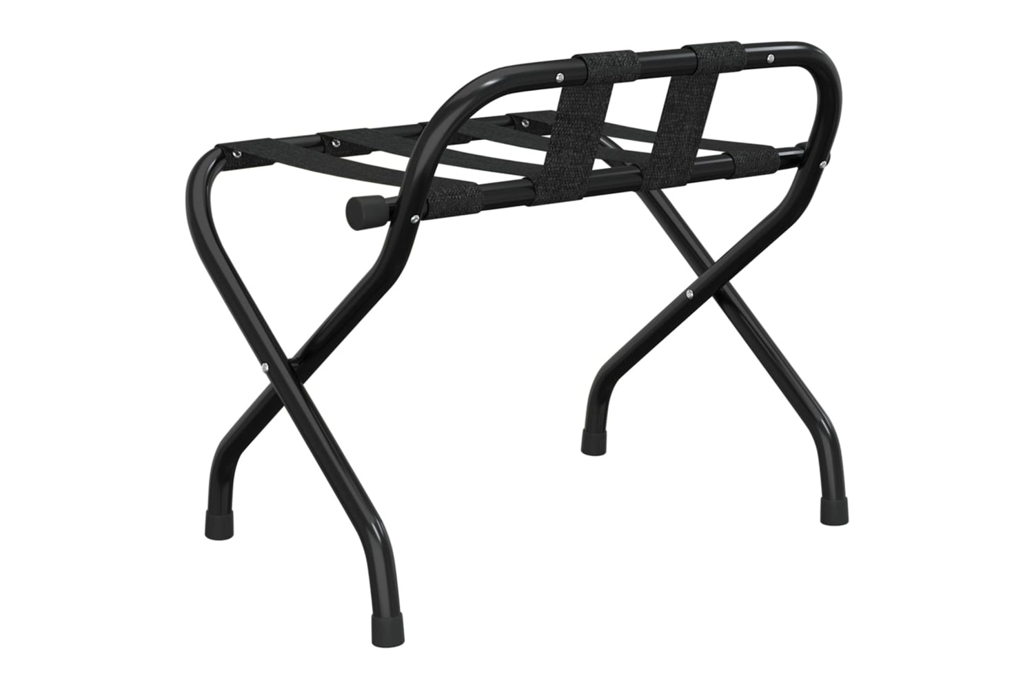 vidaXL 153075 Luggage Rack With Backrest Black 56x39x52cm-4
