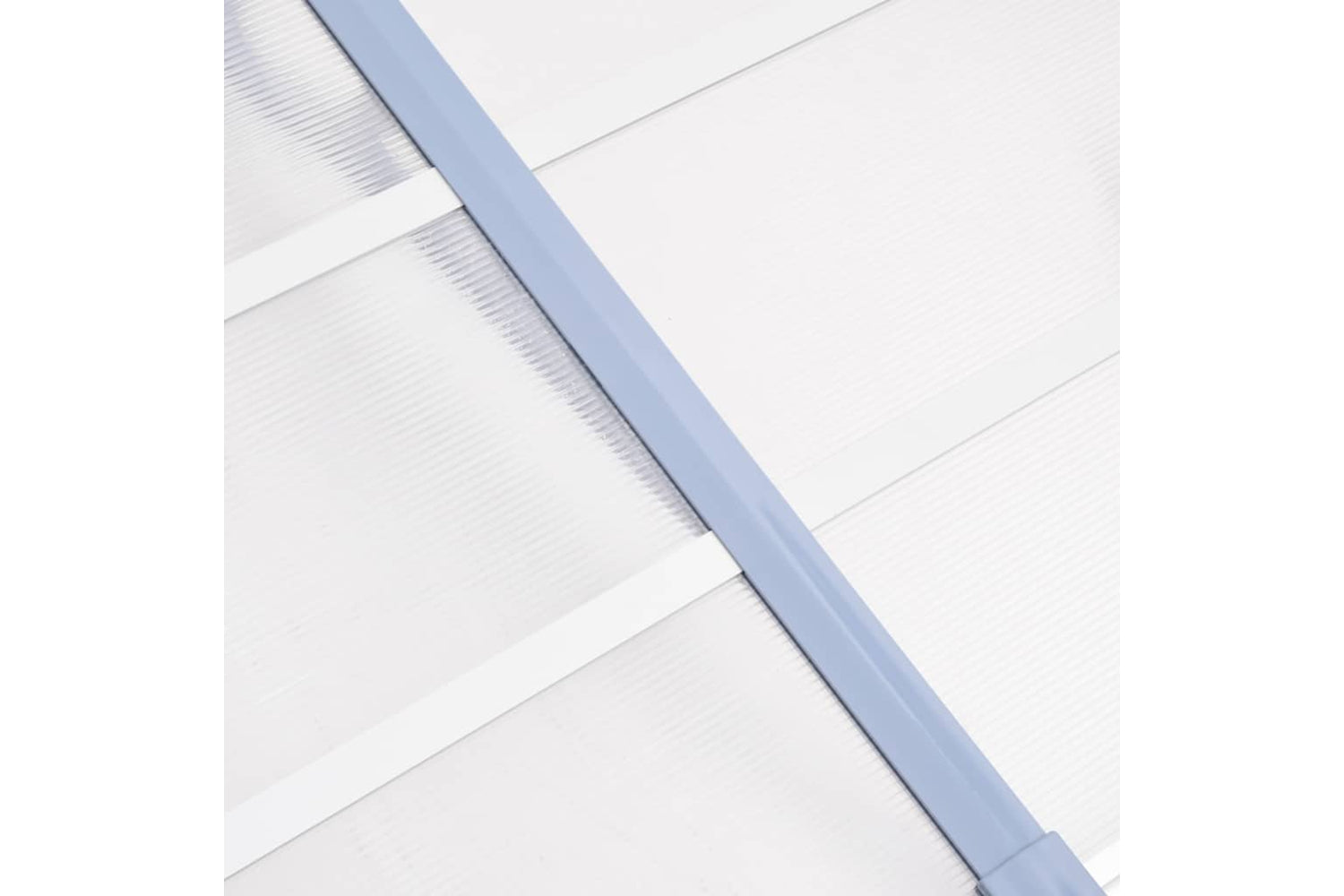 Vidaxl Door Canopy Grey And Transparent 152.5x90 Cm Polycarbonate-4