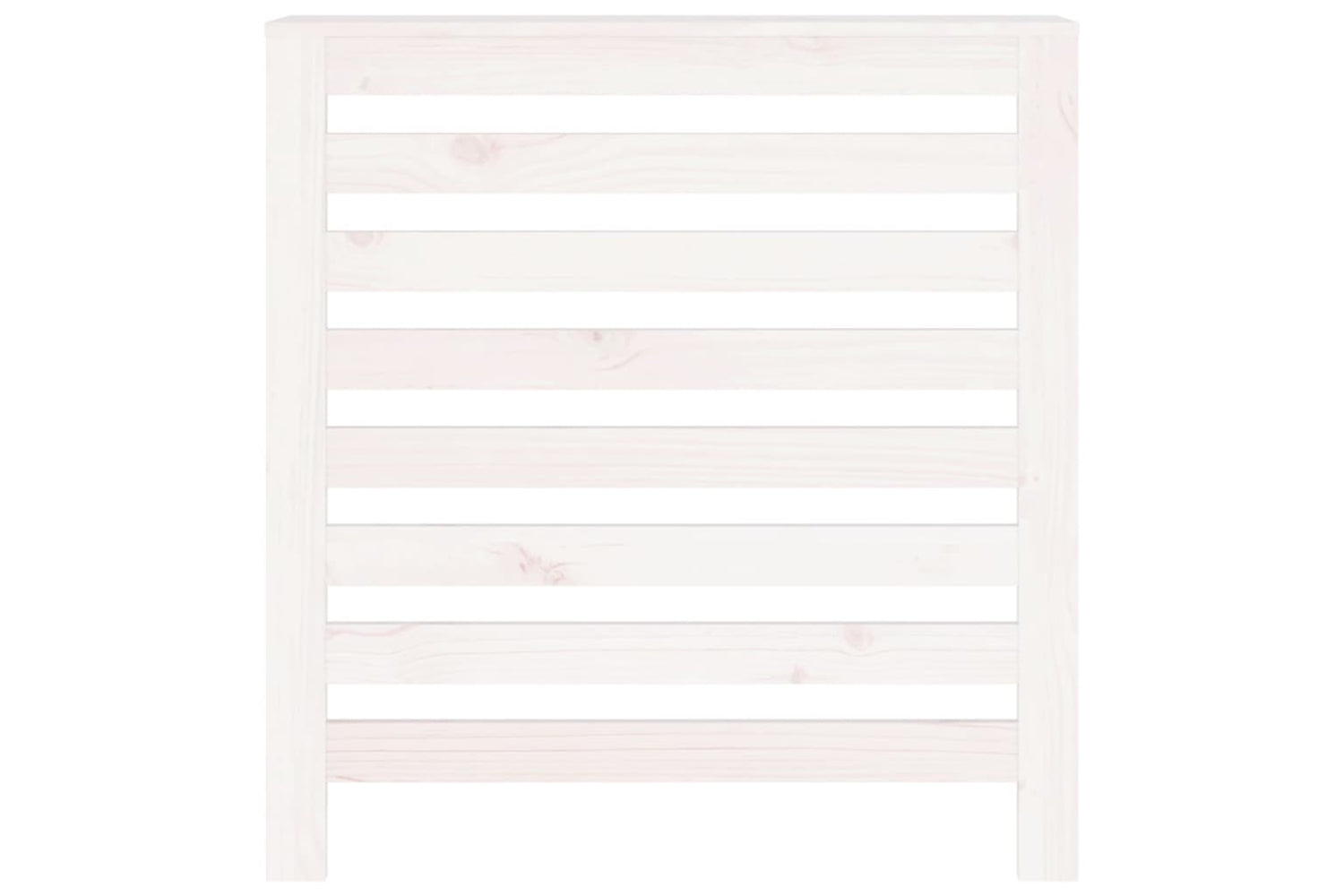 vidaXL 822592 Radiator Cover White 79.5x19x84cm Solid Wood Pine-4