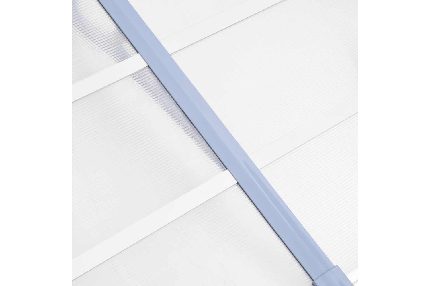 Vidaxl Door Canopy Grey And Transparent 239x90 Cm Polycarbonate-4