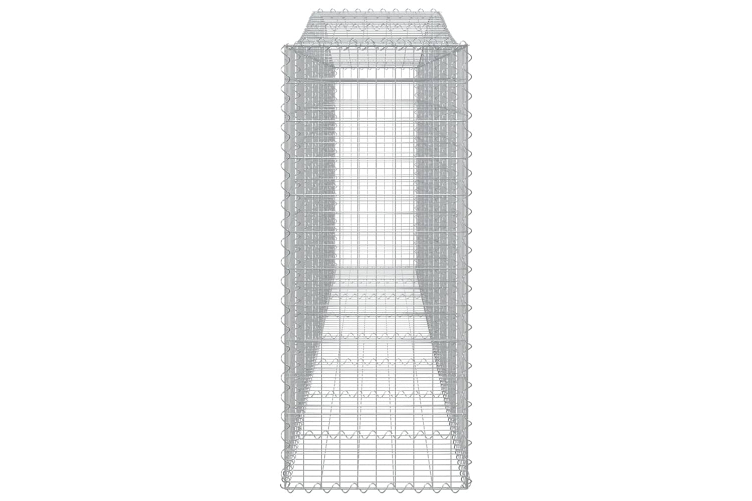 vidaXL 3145973 Arched Gabion Baskets 6 Pcs 400x50x120/140cm Galvanised Iron-4