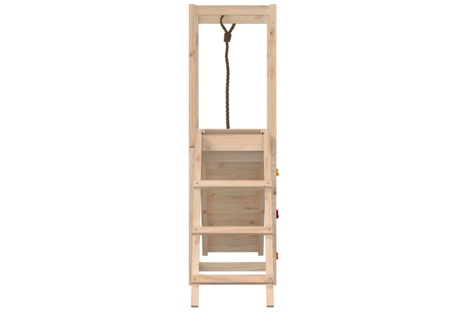 Vidaxl 3155915 Playhouse With Climbing Wall Solid Wood Pine-5