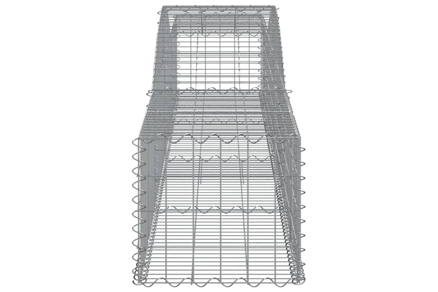 vidaXL 3146959 Arched Gabion Baskets 4 Pcs 400x50x40/60cm Galvanised Iron-4