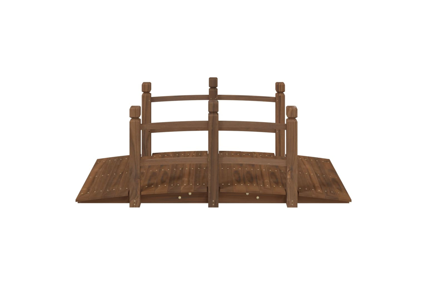 Vidaxl 363356 Garden Bridge With Railings 150x67x56cm Solid Wood Spruce-2