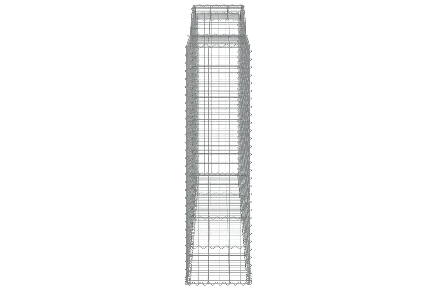 vidaXL 3146774 Arched Gabion Baskets 3 Pcs 300x50x180/200cm Galvanised Iron-4