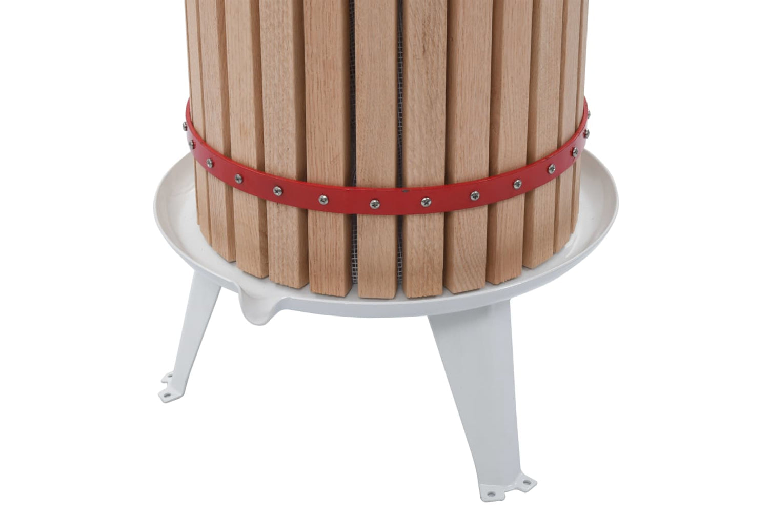 vidaXL 144744 Fruit And Wine Press With Cloth Bag 24 L Oak Wood-4