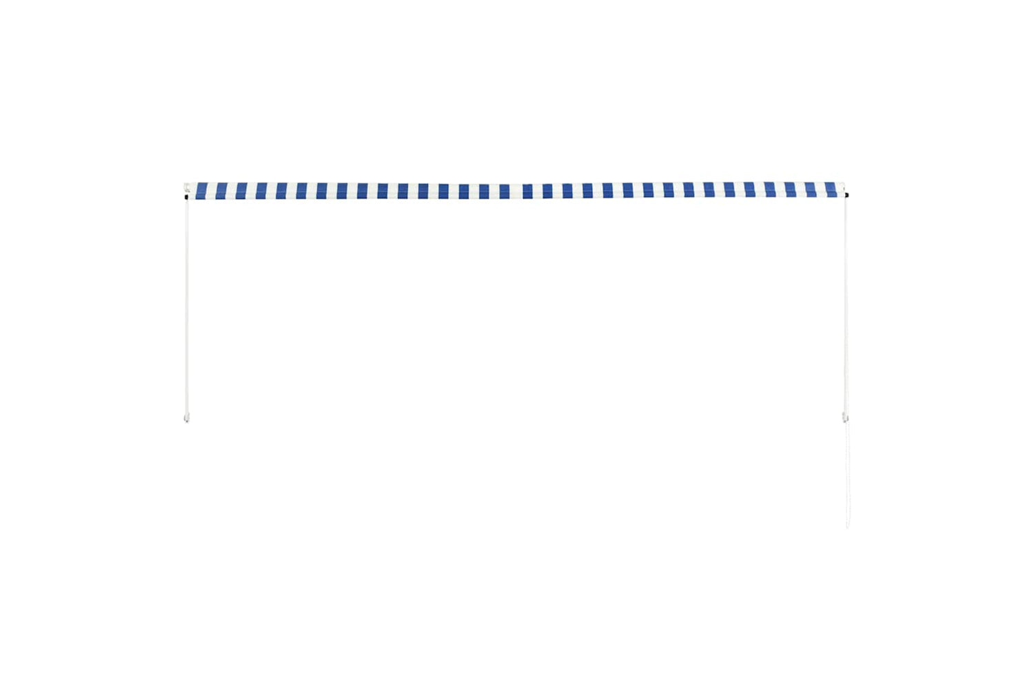 Vidaxl Retractable Awning 350x150 Cm Blue And White-4