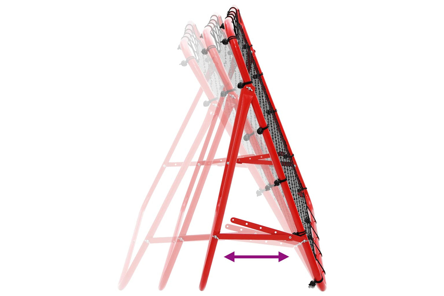Vidaxl Adjustable Football Kickback Rebounder 100 X 100 Cm-5