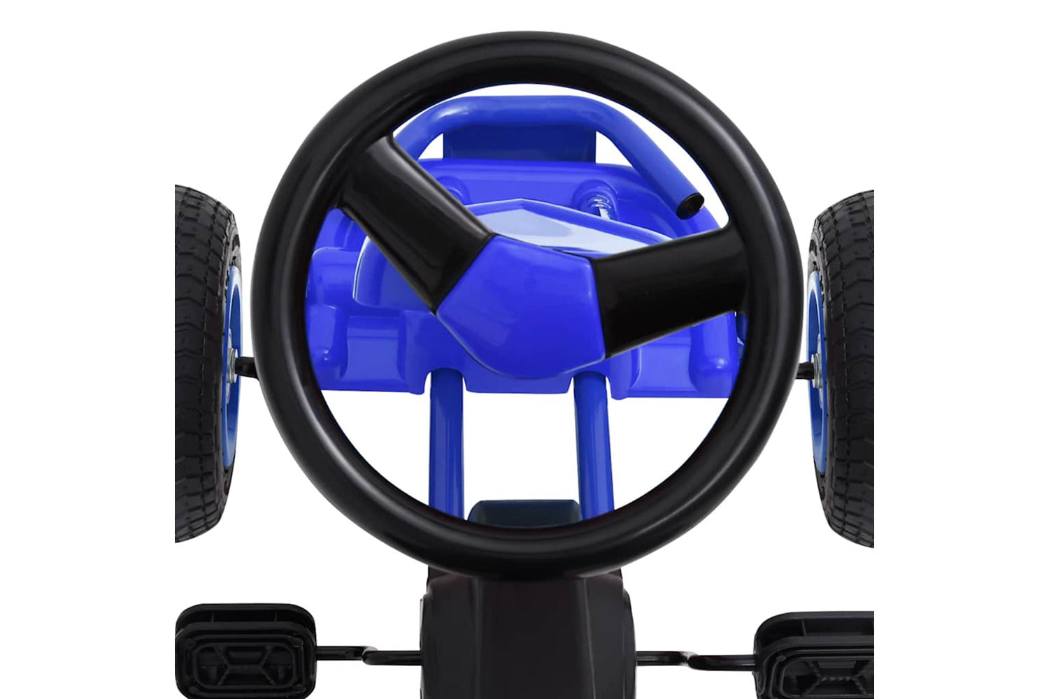 Vidaxl Pedal Go-kart With Pneumatic Tyres Blue-5