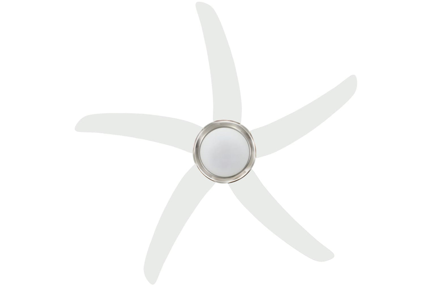 vidaXL 50538 Ornate Ceiling Fan With Light 128cm White-5