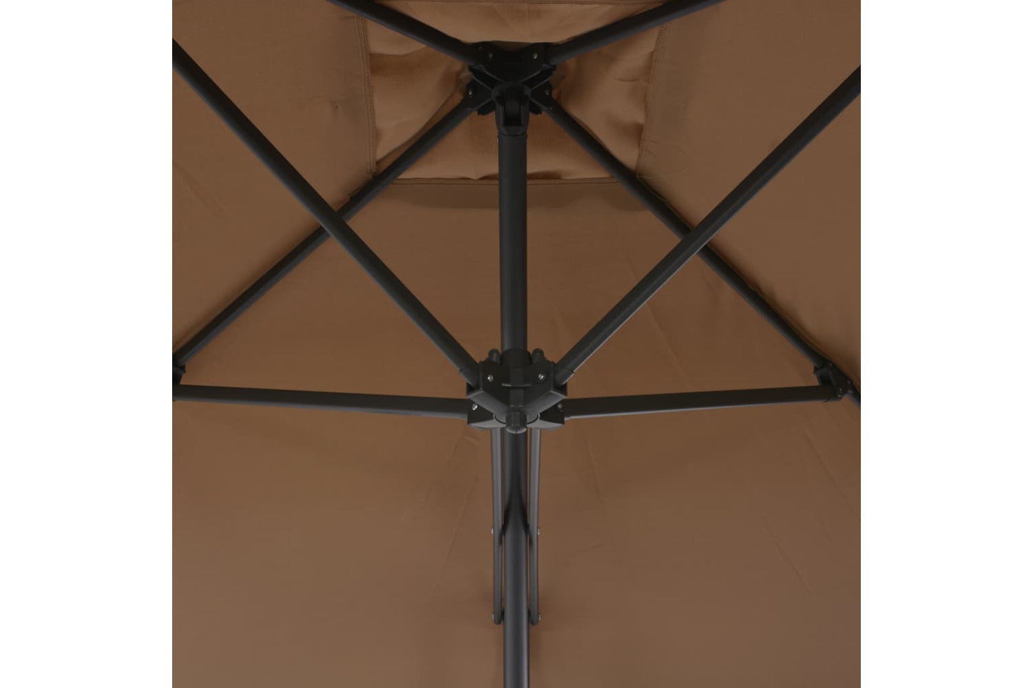 vidaXL 44888 Outdoor Parasol With Steel Pole 300cm Taupe-5
