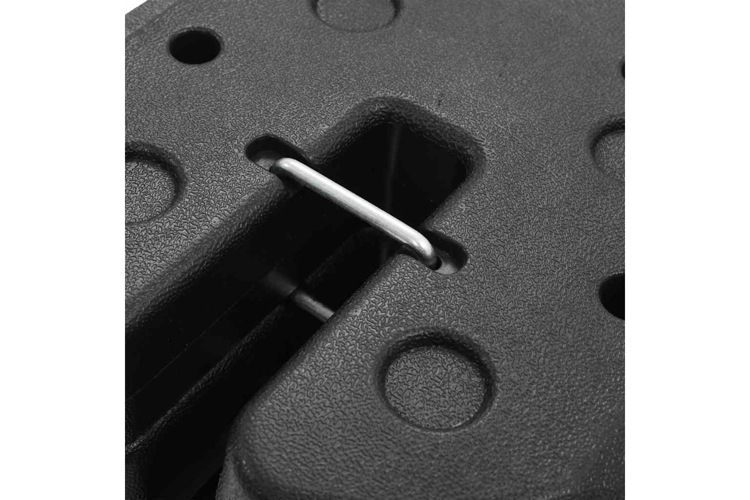 vidaXL 45210 Gazebo Weight Plates 4 Pcs Black 220x50mm Concrete-5