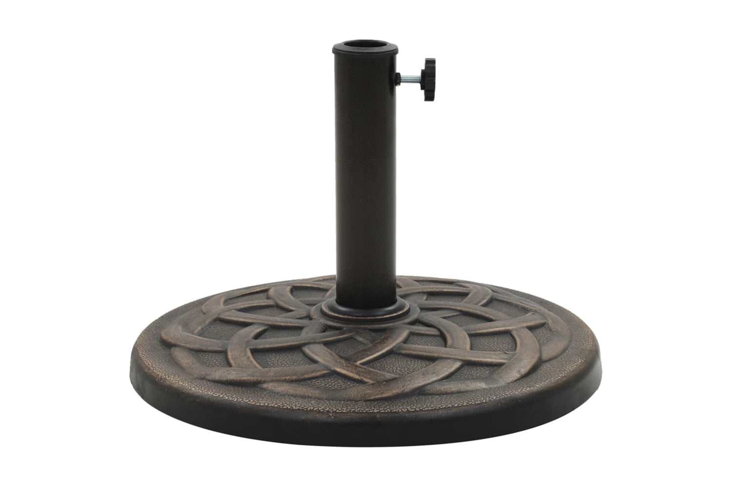 Vidaxl 45202 Parasol Base Round Polyresin 19 Kg Bronze-2