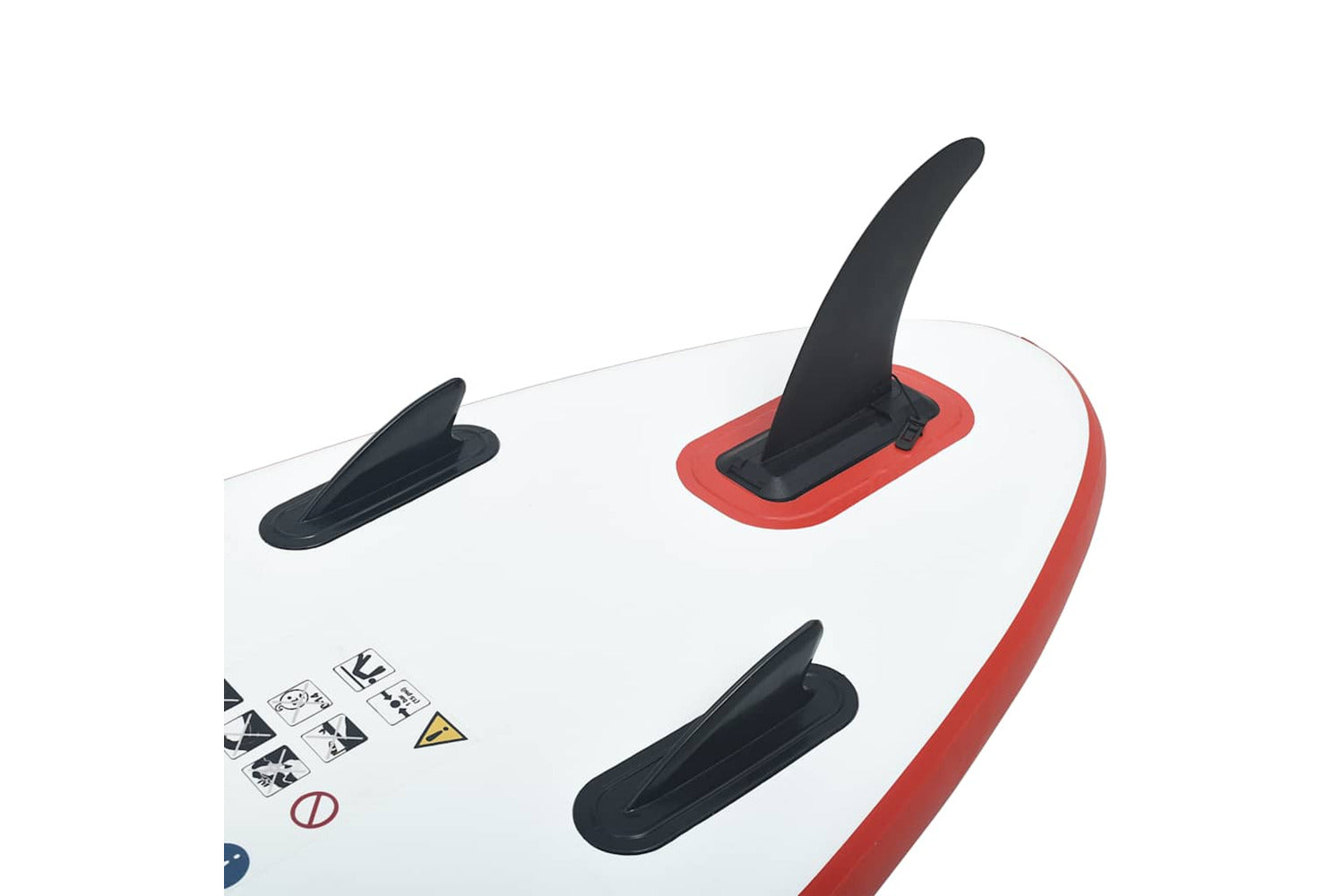 Vidaxl Stand Up Paddle Board Set Sup Surfboard Inflatable Red And White-5