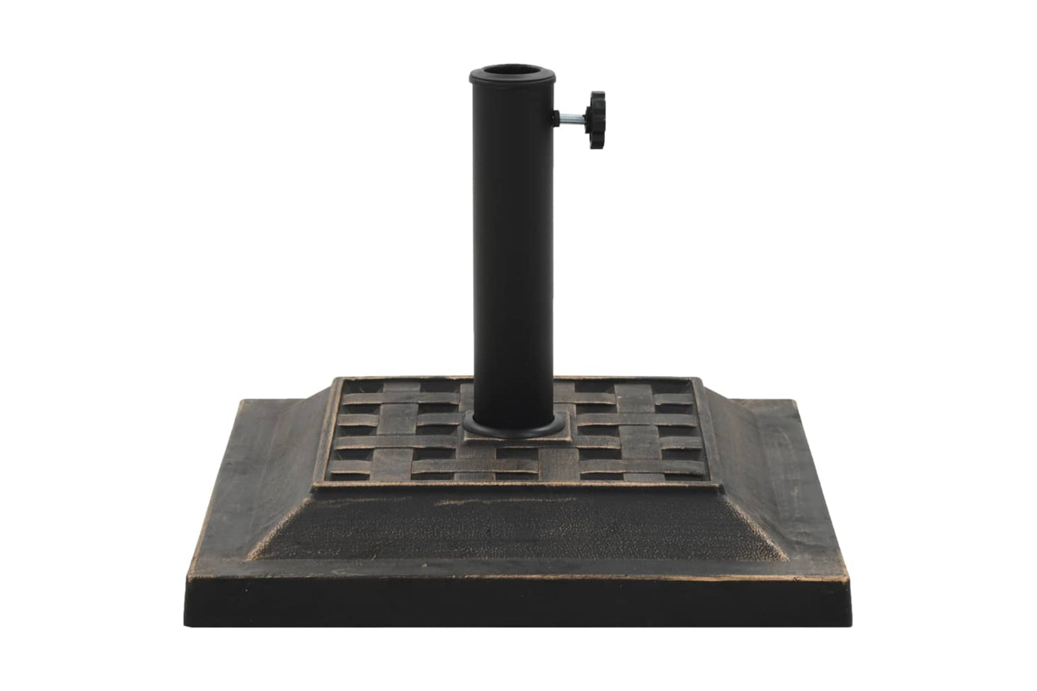 Vidaxl 45207 Parasol Base Square Polyresin 12 Kg Bronze-2