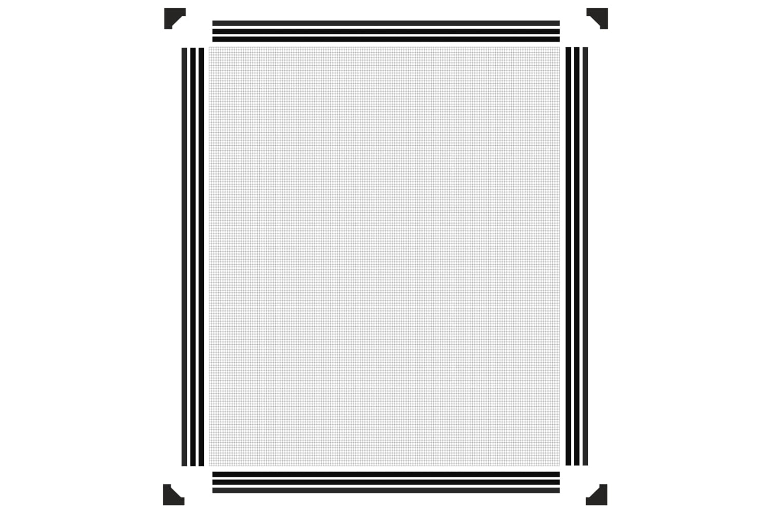 vidaXL 153852 Magnetic Insect Screen For Windows Anthracite 100x120cm-5