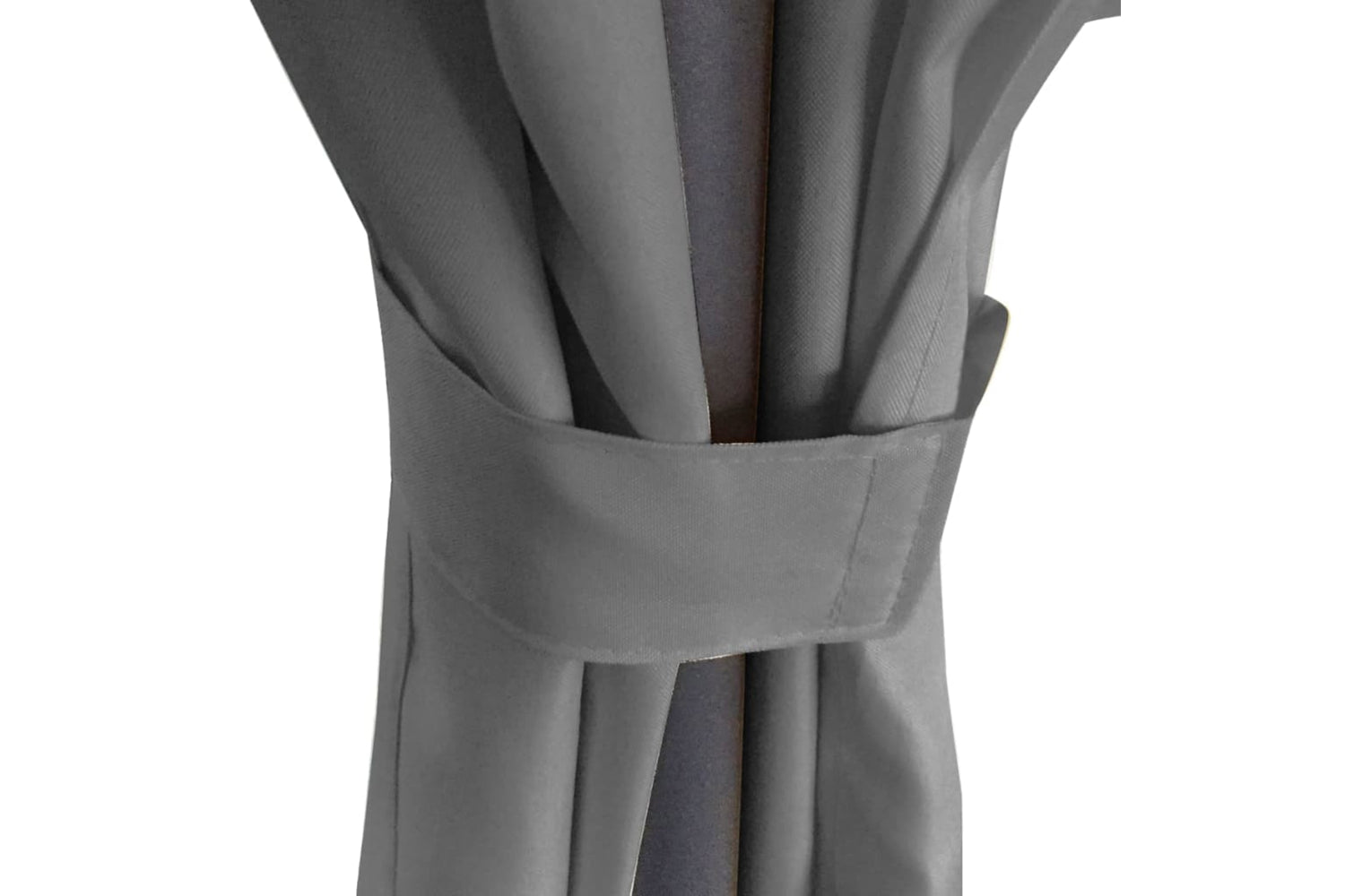 Vidaxl 44762 Gazebo With Curtains Round 3.5x2.7 M Anthracite-3