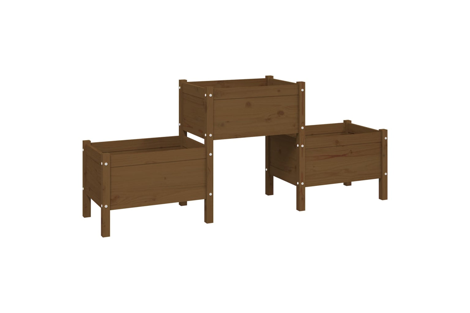vidaXL 822250 Planter Honey Brown 178.5x44x75cm Solid Wood Pine
