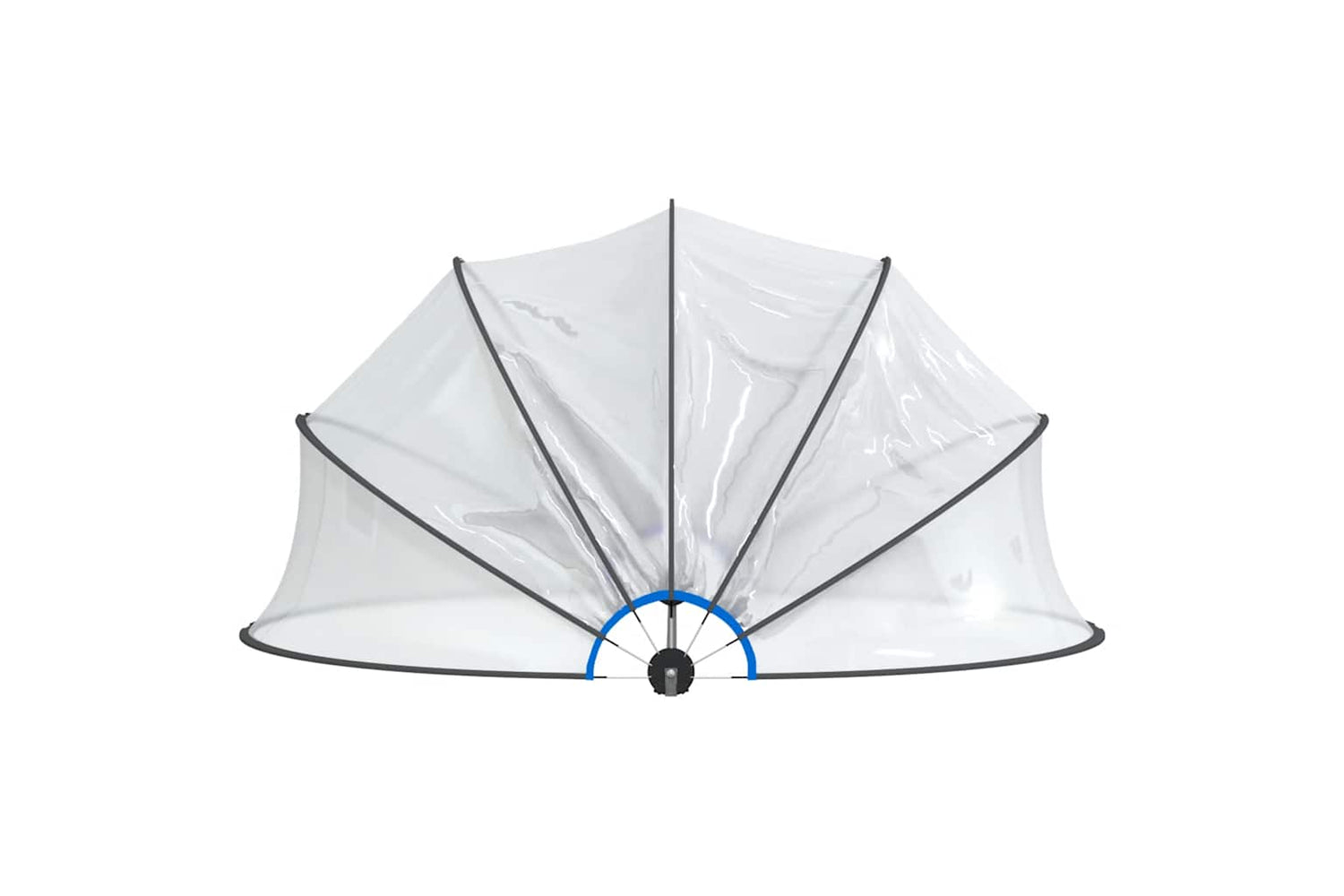 vidaXL 93814 Pool Dome Round 406x203cm Pvc-3