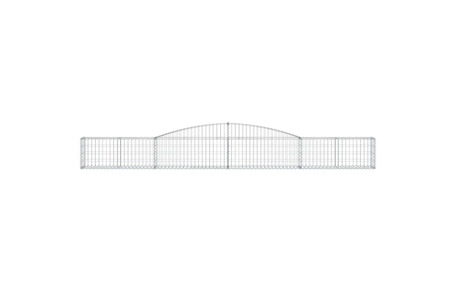 vidaXL 3146831 Arched Gabion Baskets 6 Pcs 400x30x40/60cm Galvanised Iron-3