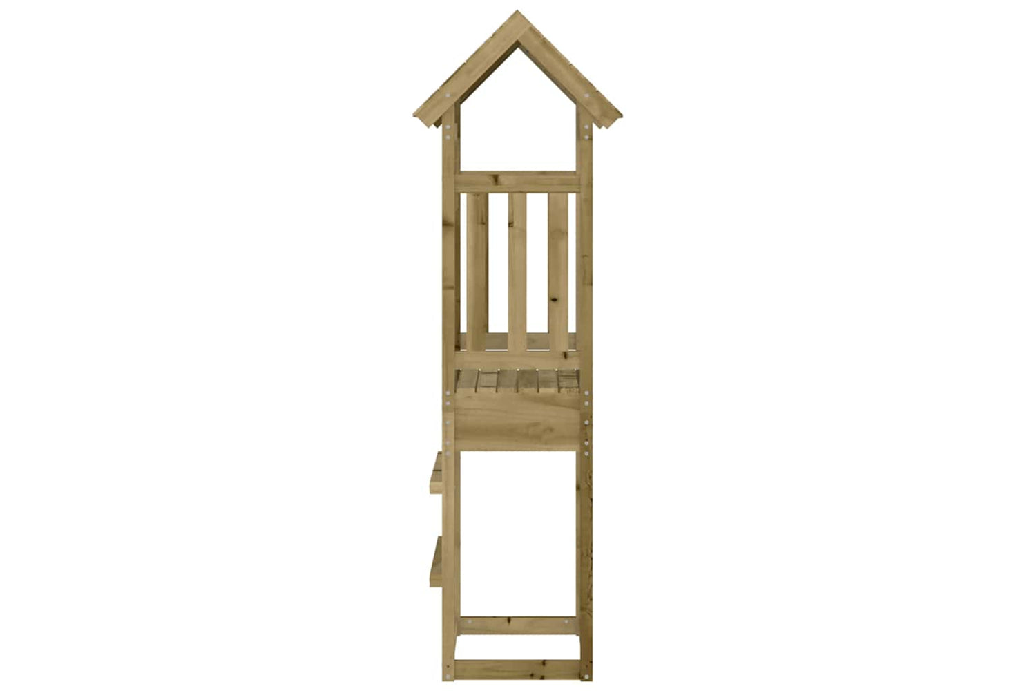Vidaxl Play Tower 52.5x46.5x206.5 Cm Impregnated Wood Pine-5
