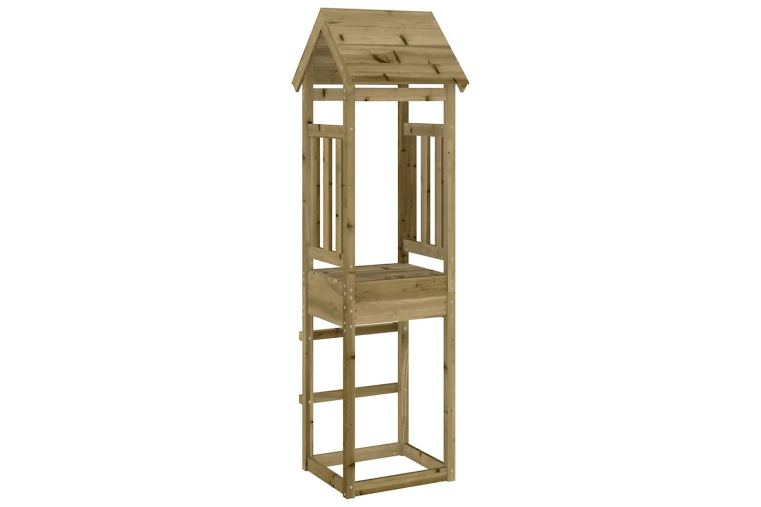 Vidaxl Play Tower 52.5x46.5x206.5 Cm Impregnated Wood Pine-3