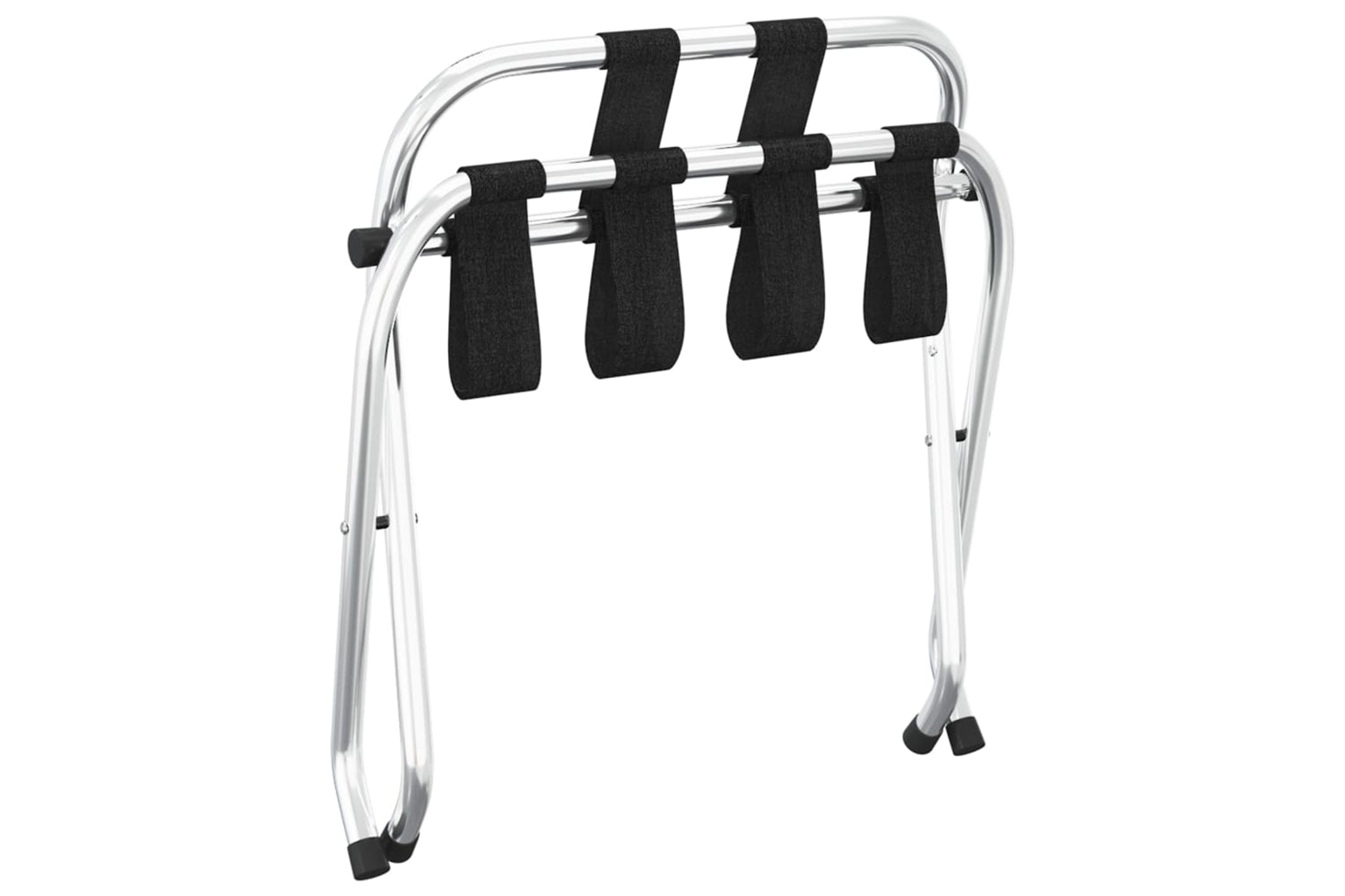 vidaXL 153074 Luggage Rack With Backrest Silver 56x39x52cm-5