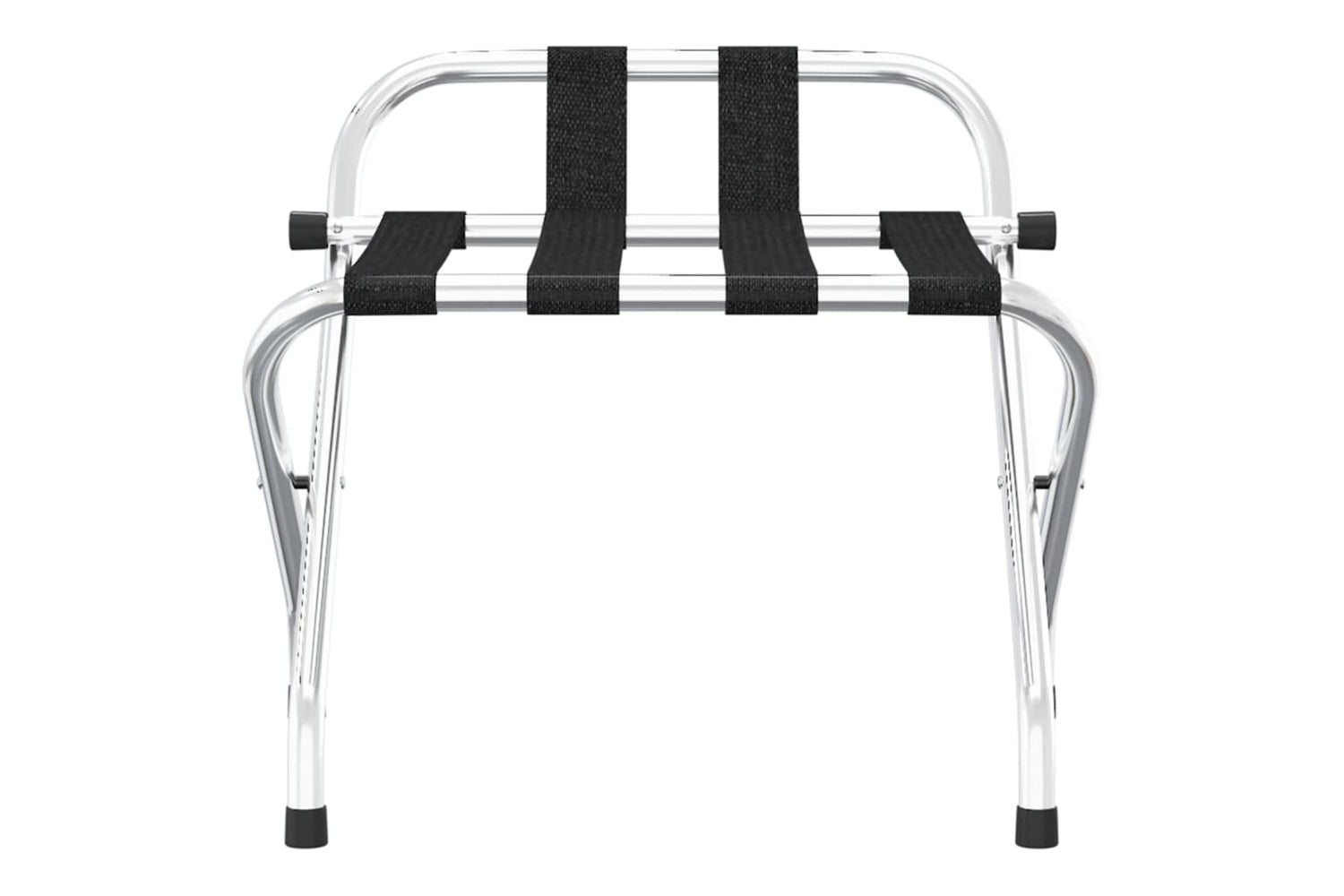 vidaXL 153074 Luggage Rack With Backrest Silver 56x39x52cm-2