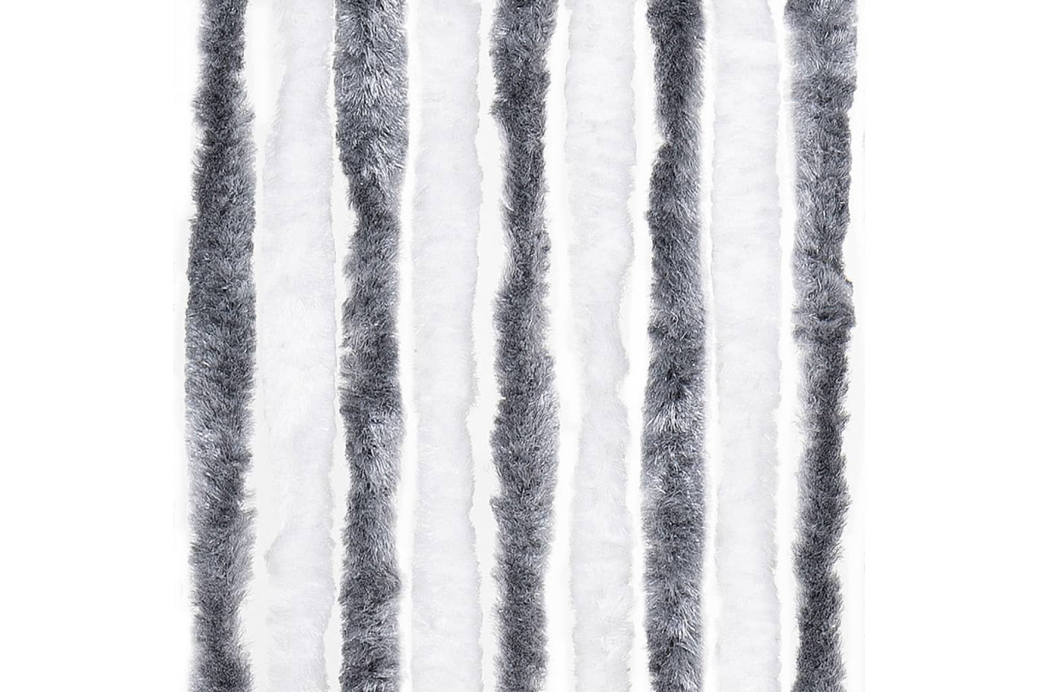 vidaXL Insect Curtain Grey And White 100x220cm Chenille-5