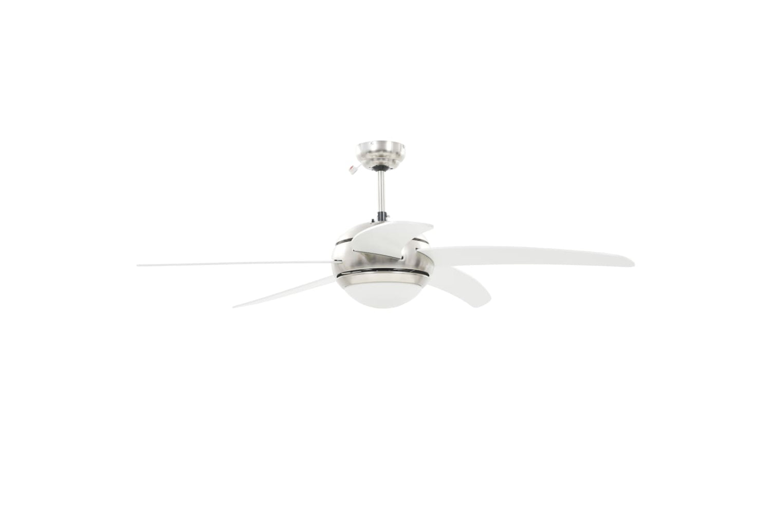 vidaXL 50538 Ornate Ceiling Fan With Light 128cm White-3