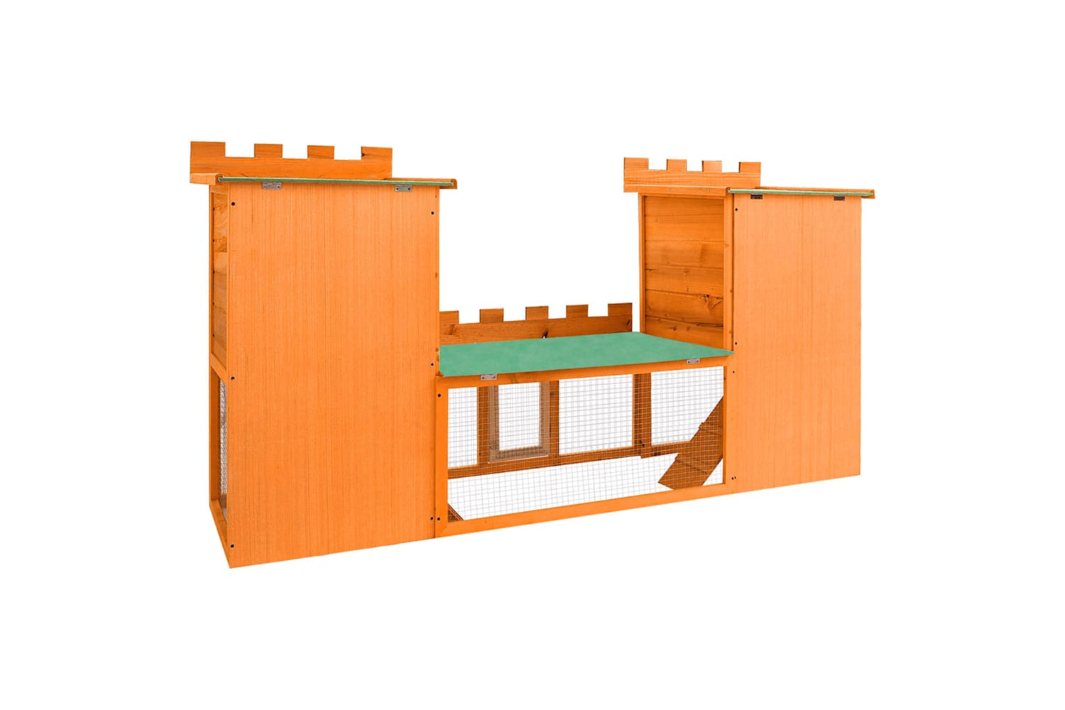 Vidaxl 170174 Outdoor Large Rabbit Hutch House Pet Cage Double House-5