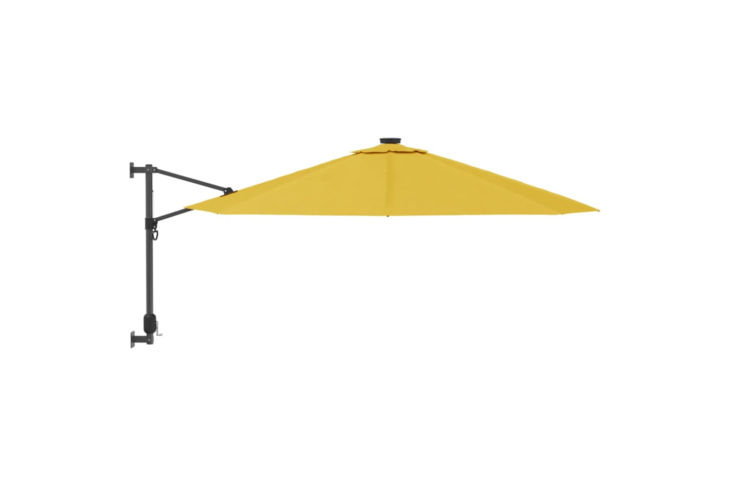 Vidaxl 362896 Wall-mounted Parasol With Leds Yellow 290cm-3