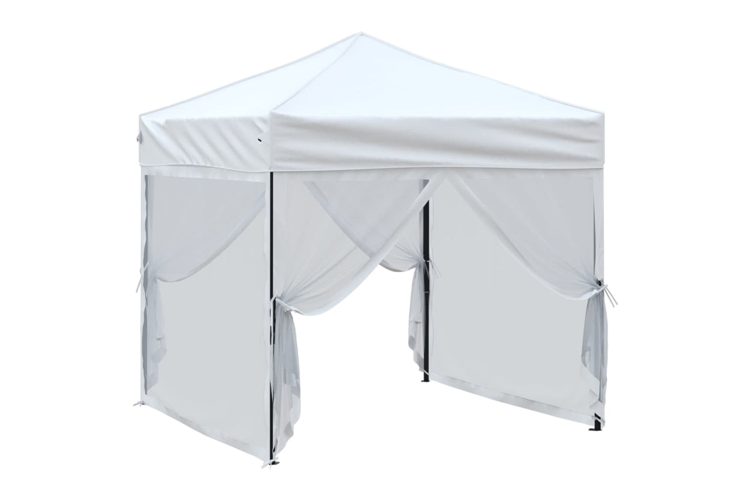Vidaxl 93510 Folding Party Tent With Sidewalls White 2x2 M-2