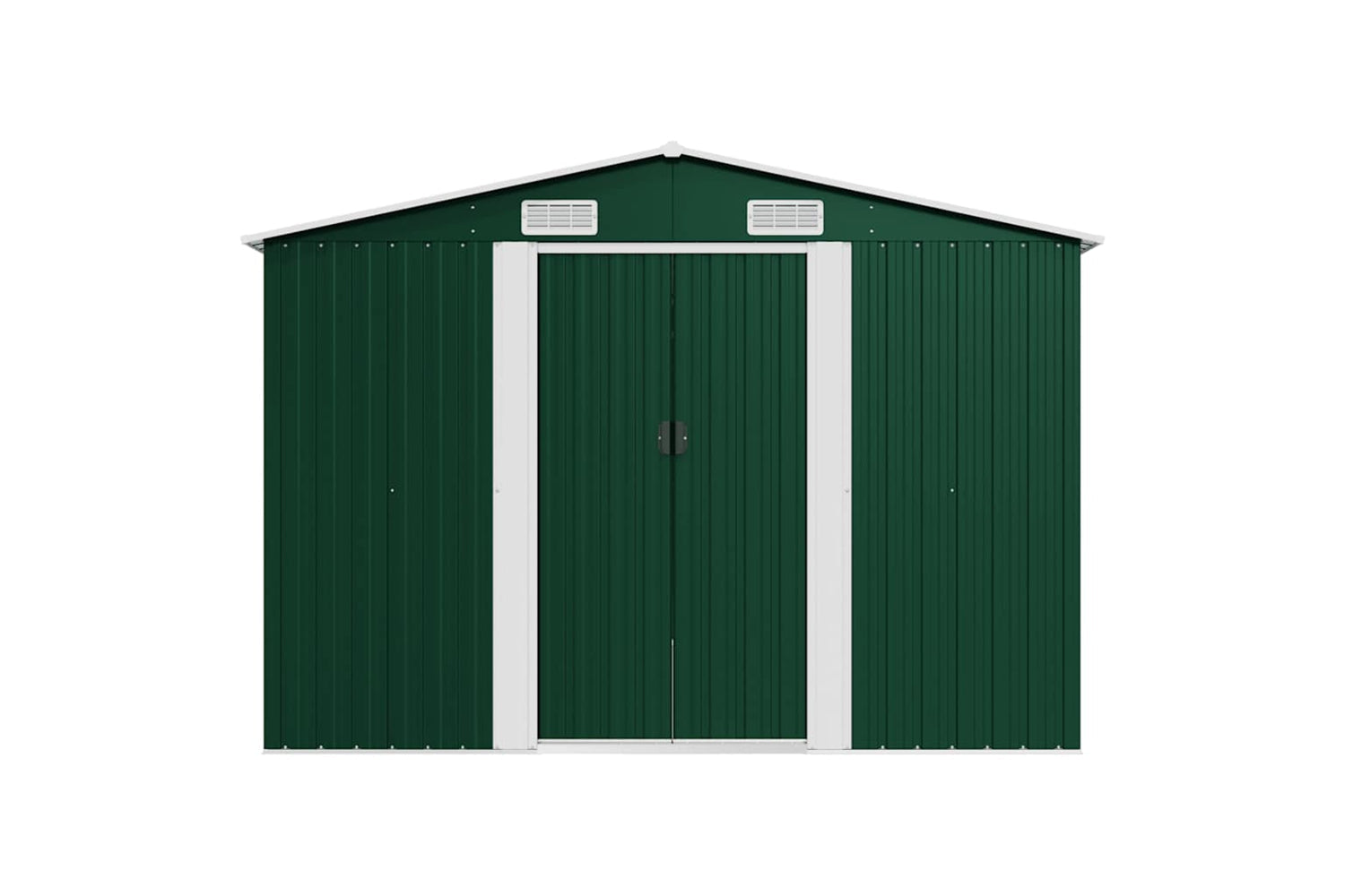 vidaXL 143352 Garden Shed 257x580x181cm Metal Green-5