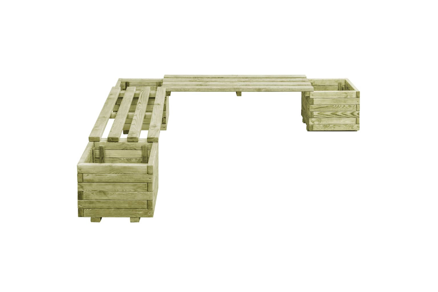 Vidaxl 44948 Garden Planter Bench Impregnated Pinewood-2