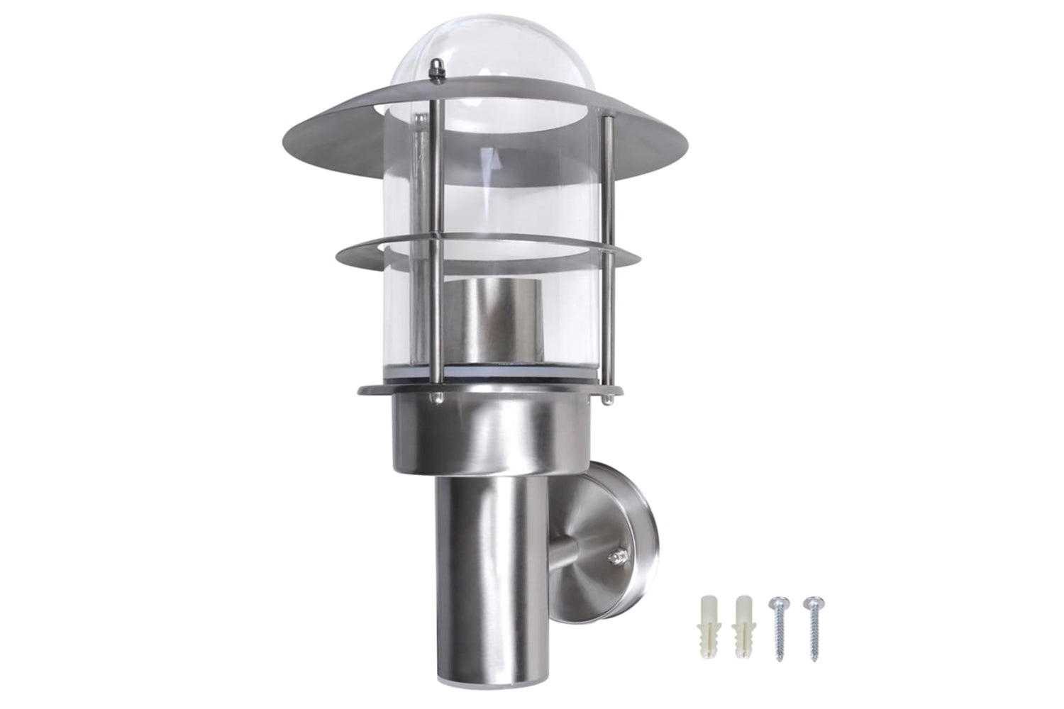 Vidaxl 40703 Patio Wall Light Lamp Stainless Steel-3