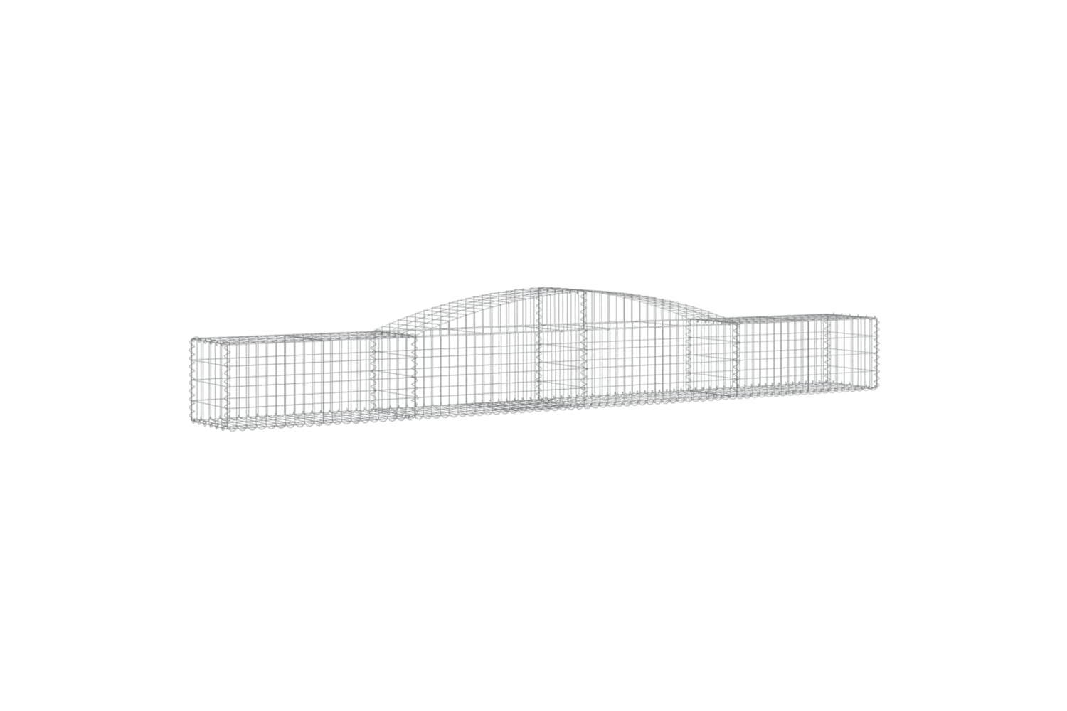 vidaXL 3146961 Arched Gabion Baskets 6 Pcs 400x50x40/60cm Galvanised Iron-2