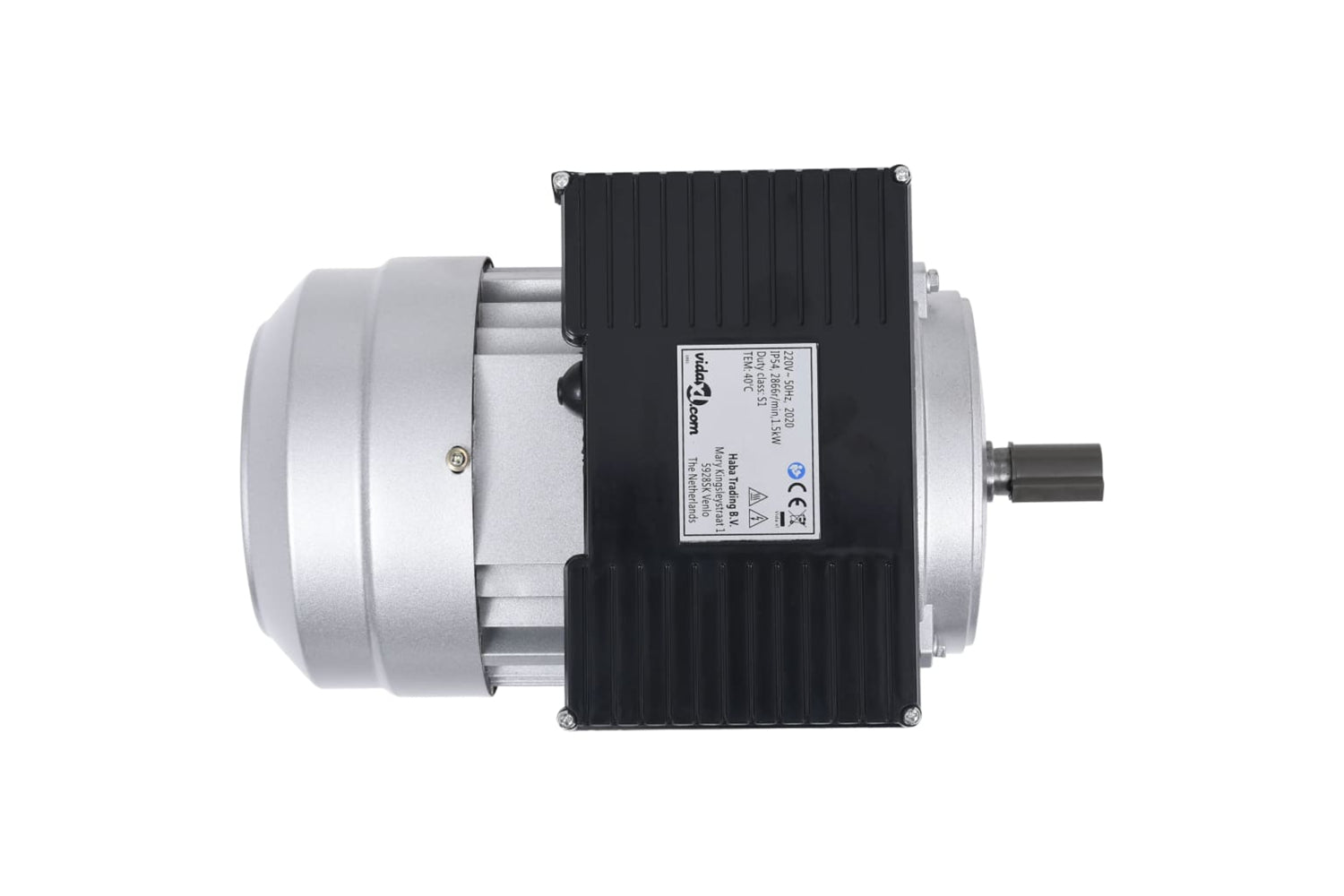 Vidaxl 148001 Single Phase Electric Motor Aluminium 1.5kw/2hp 2 Pole 2800 Rpm-3