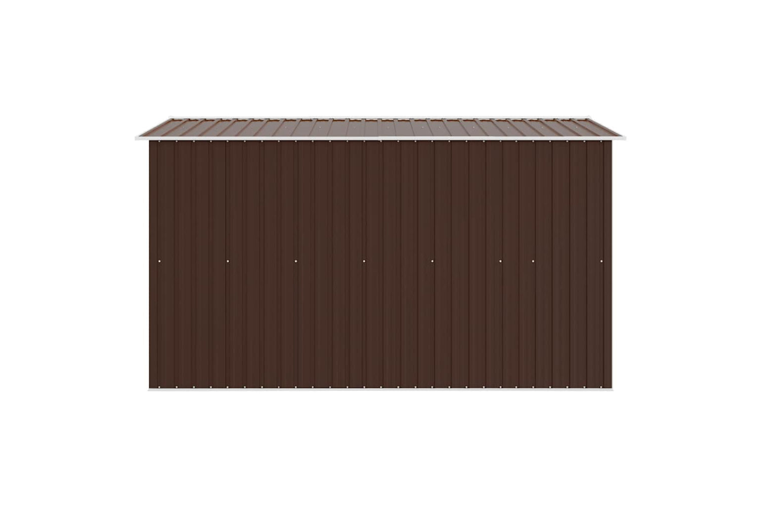 vidaXL 143343 Garden Shed 257x298x178cm Metal Brown-5