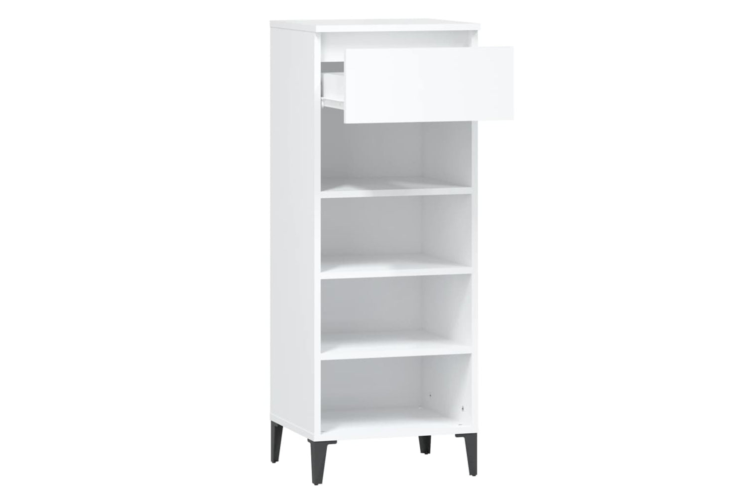 vidaXL 819780 Shoe Rack White 40x36x105cm Engineered Wood-5