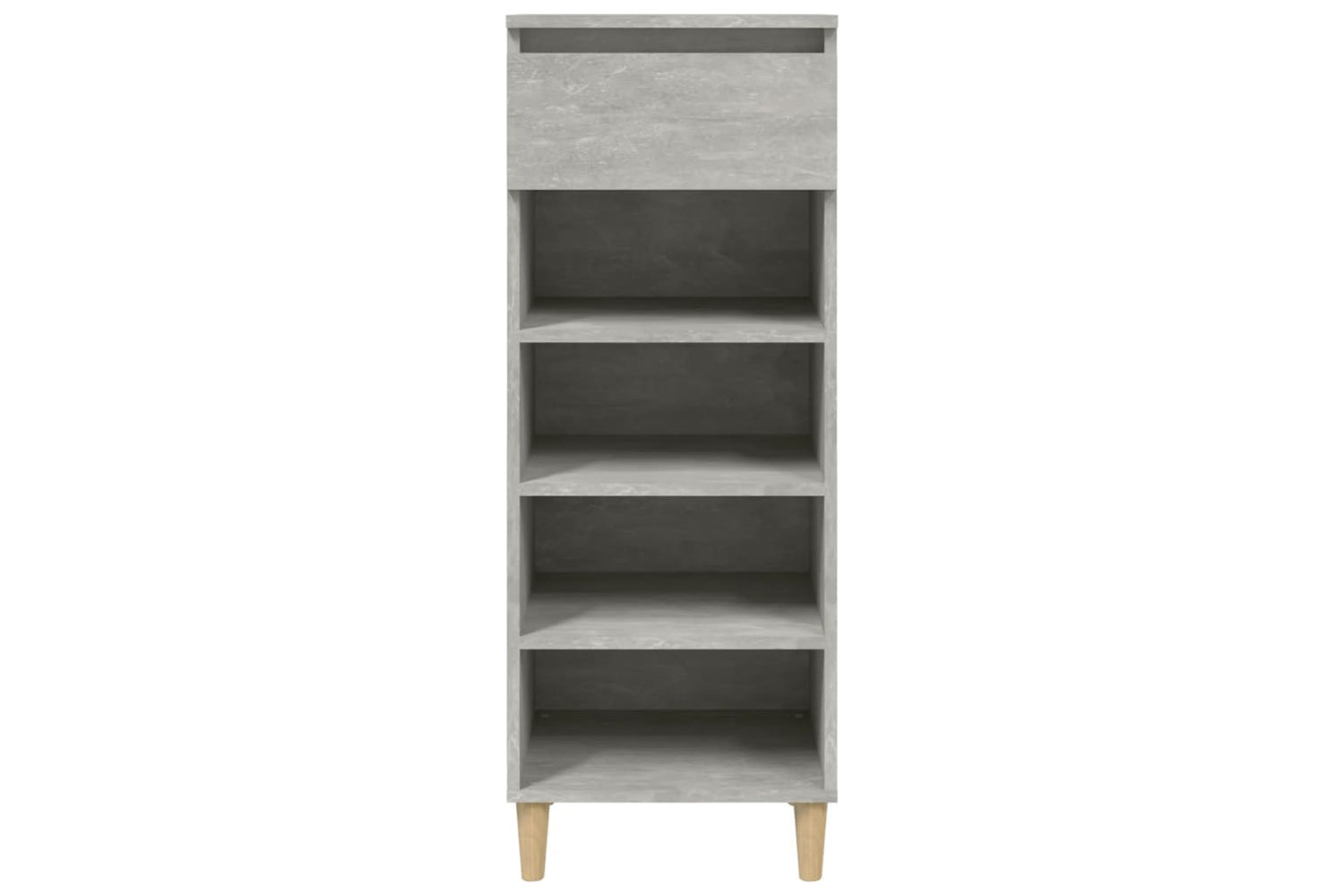 vidaXL 819776 Shoe Cabinet Concrete Grey 40x36x105cm Engineered Wood-2