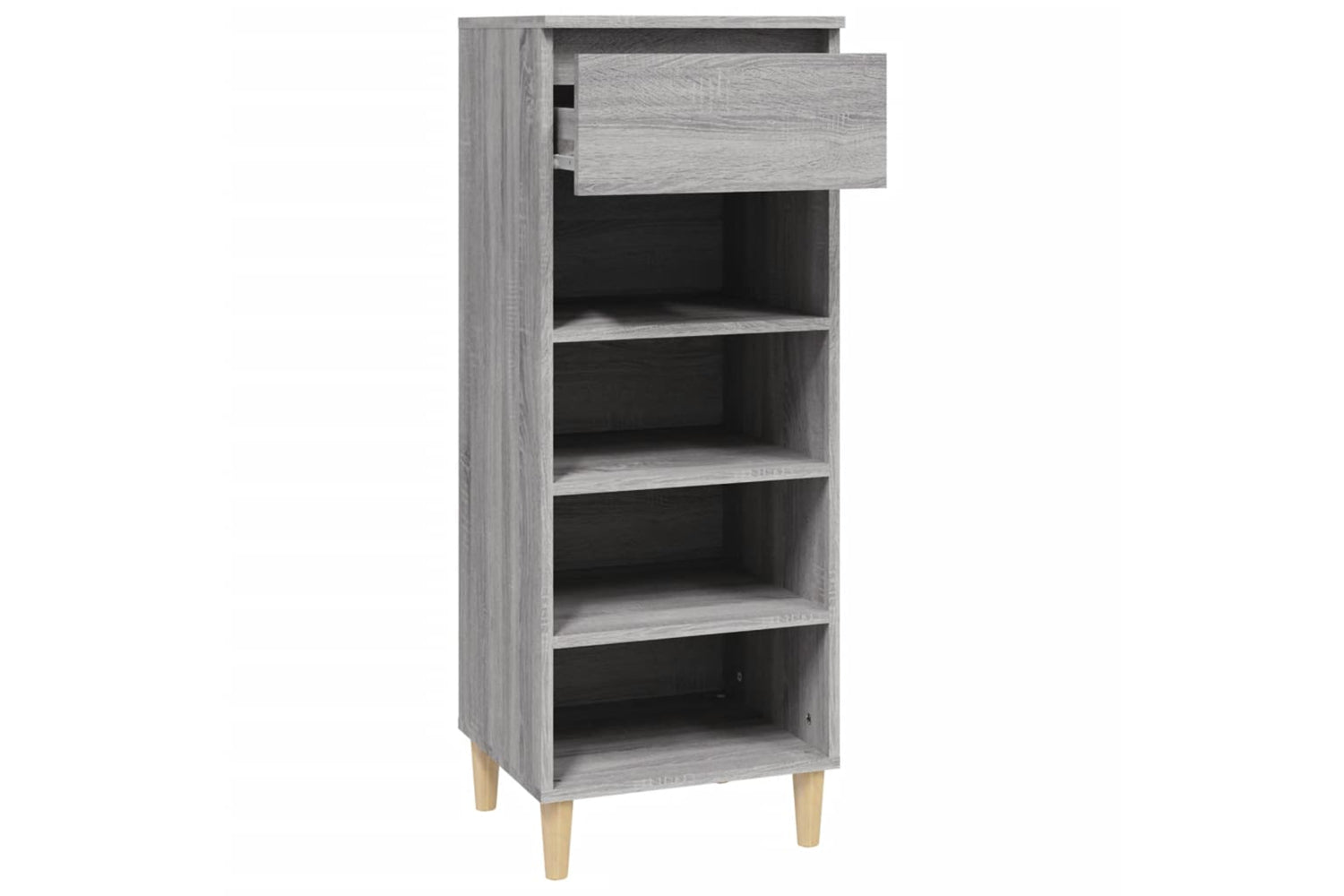 vidaXL 819778 Shoe Cabinet Grey Sonoma 40x36x105cm Engineered Wood-5