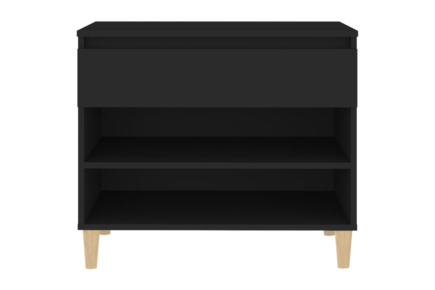 vidaXL 819757 Shoe Cabinet Black 70x36x60cm Engineered Wood-5