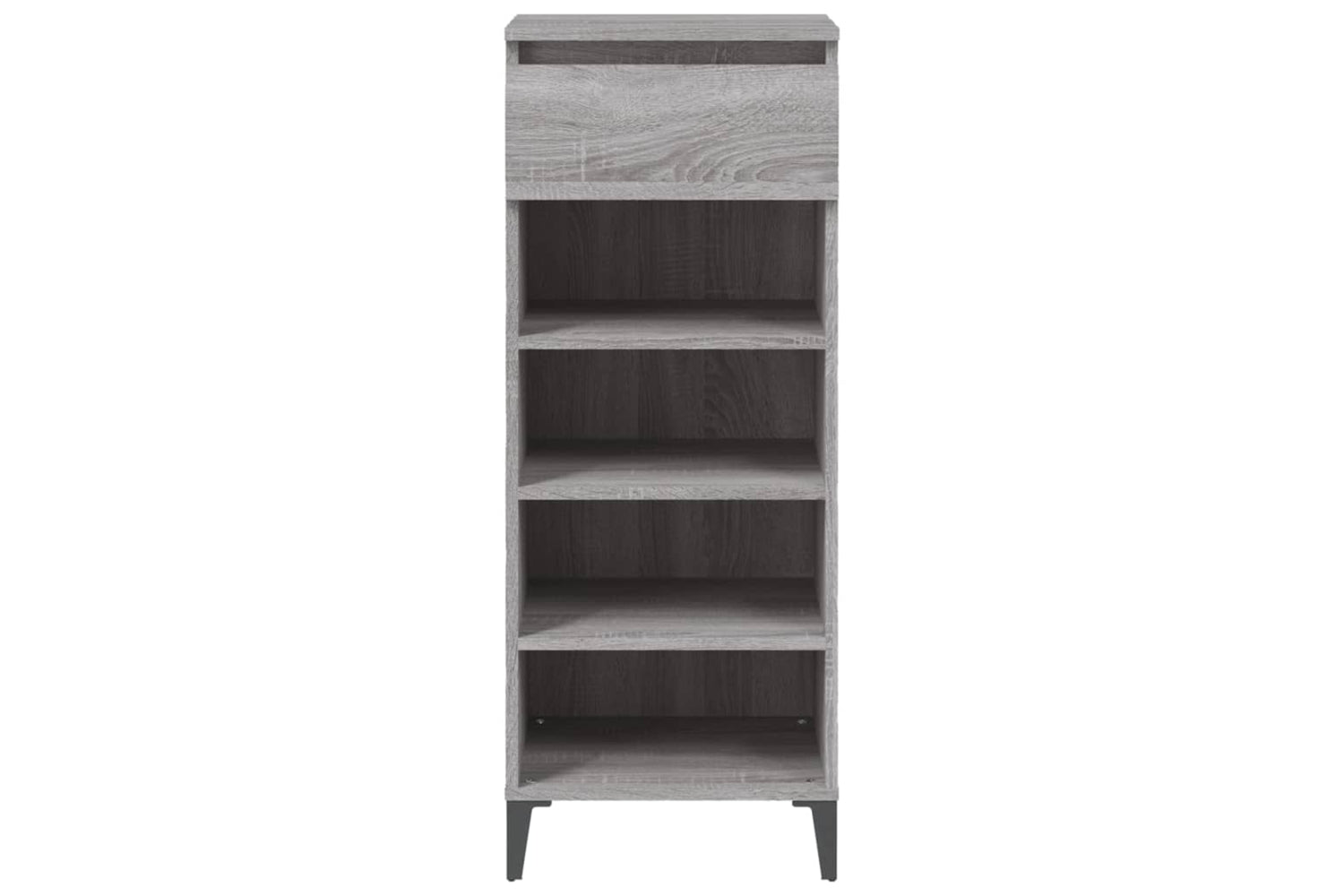 vidaXL 819786 Shoe Rack Grey Sonoma 40x36x105cm Engineered Wood-5