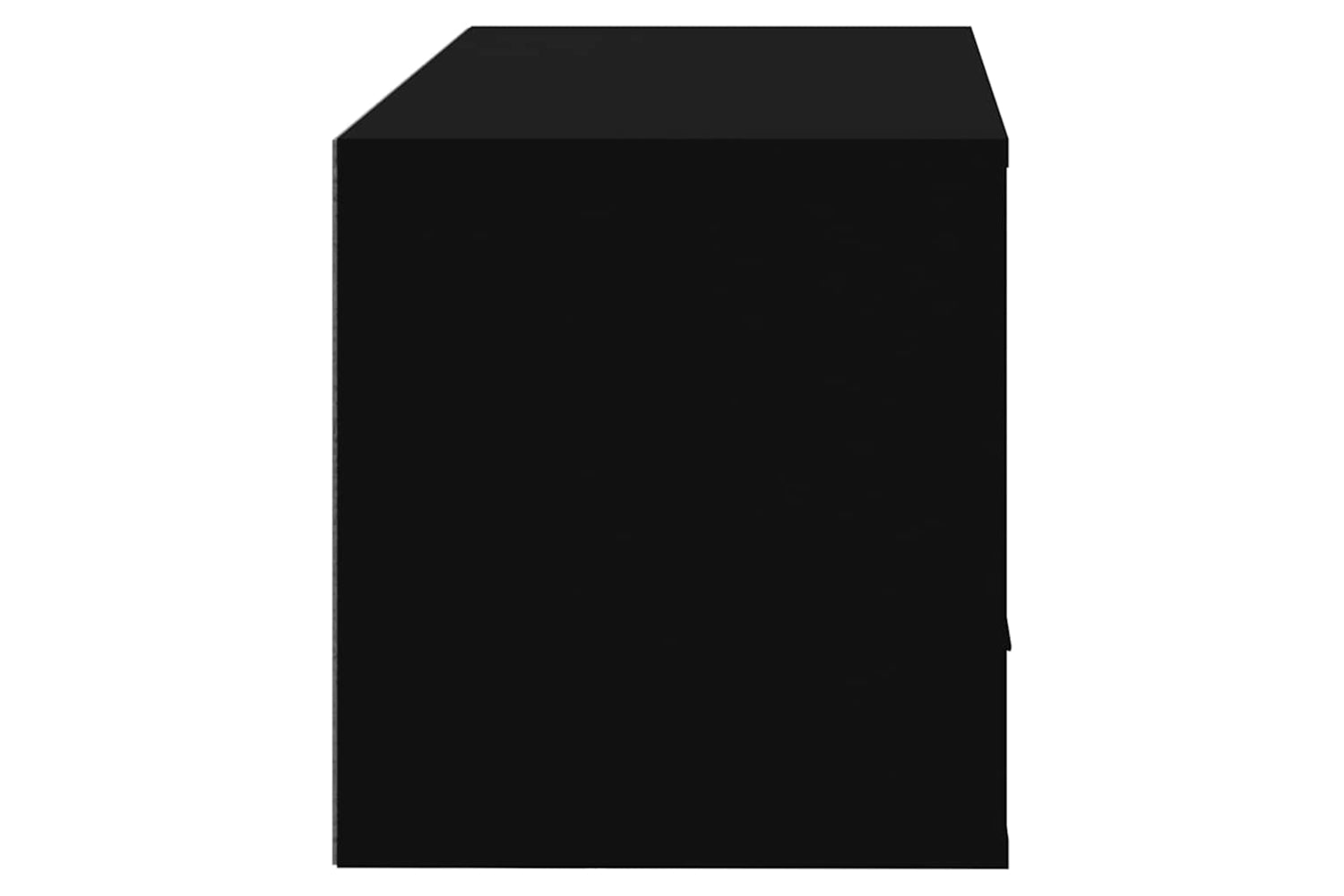 vidaXL 821013 Wall-mounted Shoe Cabinet Black 70x35x38cm Engineered Wood-5