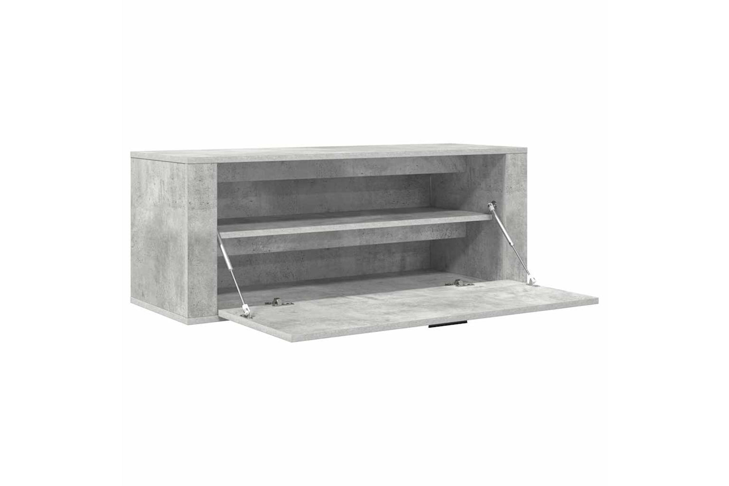 vidaXL 821024 Wall Shoe Cabinet Concrete Grey 100x35x38cm Engineered Wood-5